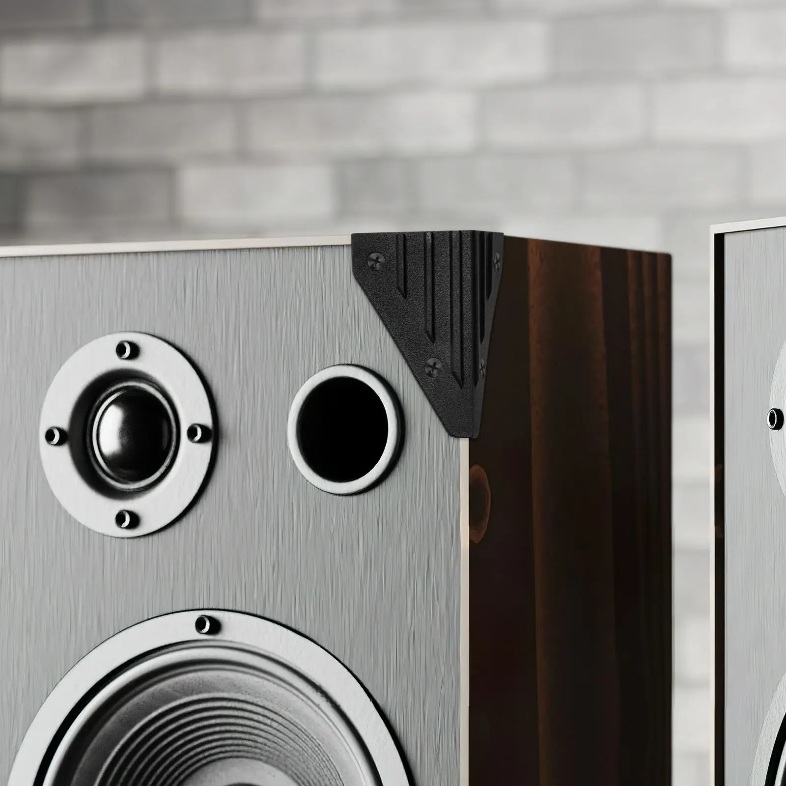 8-teiliges Lautsprecherzubehör, robuster Kunststoff, Kantenschutz für Bühnenlautsprecher, schwarze Schutzvorrichtungen, Sicherheitsmöbel, dekorativ