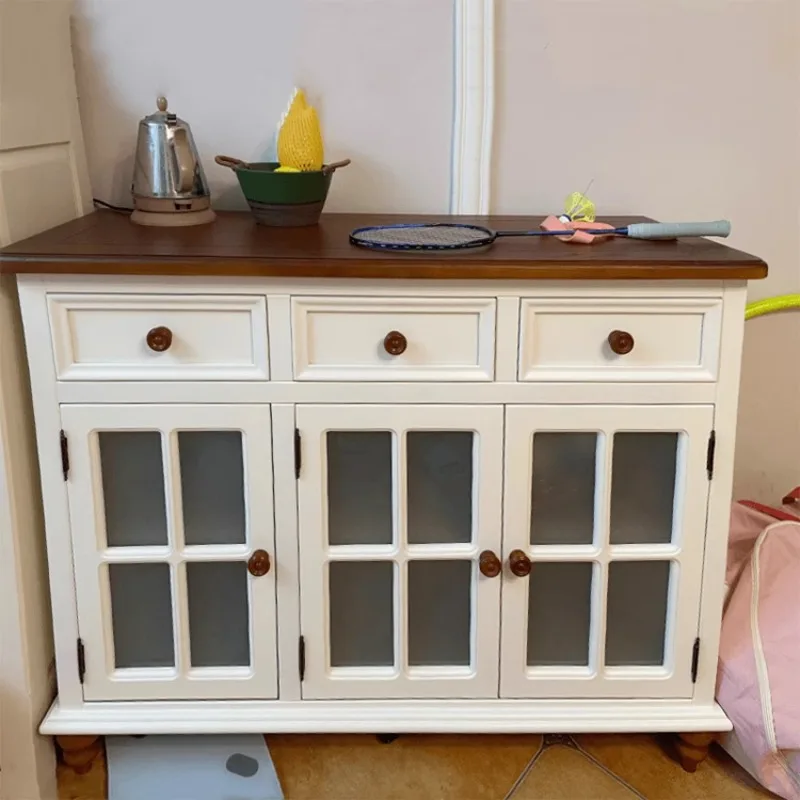 

Nordic Rustic Kitchen Storage Cabinet Classic Tall Wooden Kitchen Storage Cabinet Modern Storage Armoire De Rangement Furniture