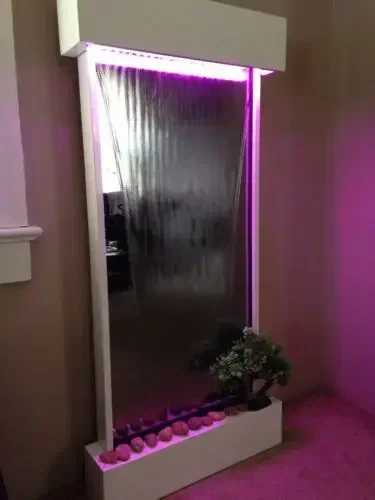 Indoor Decorative Water Fountains Wall Mounted Stainless Steel Artificial Feature for Home Decor