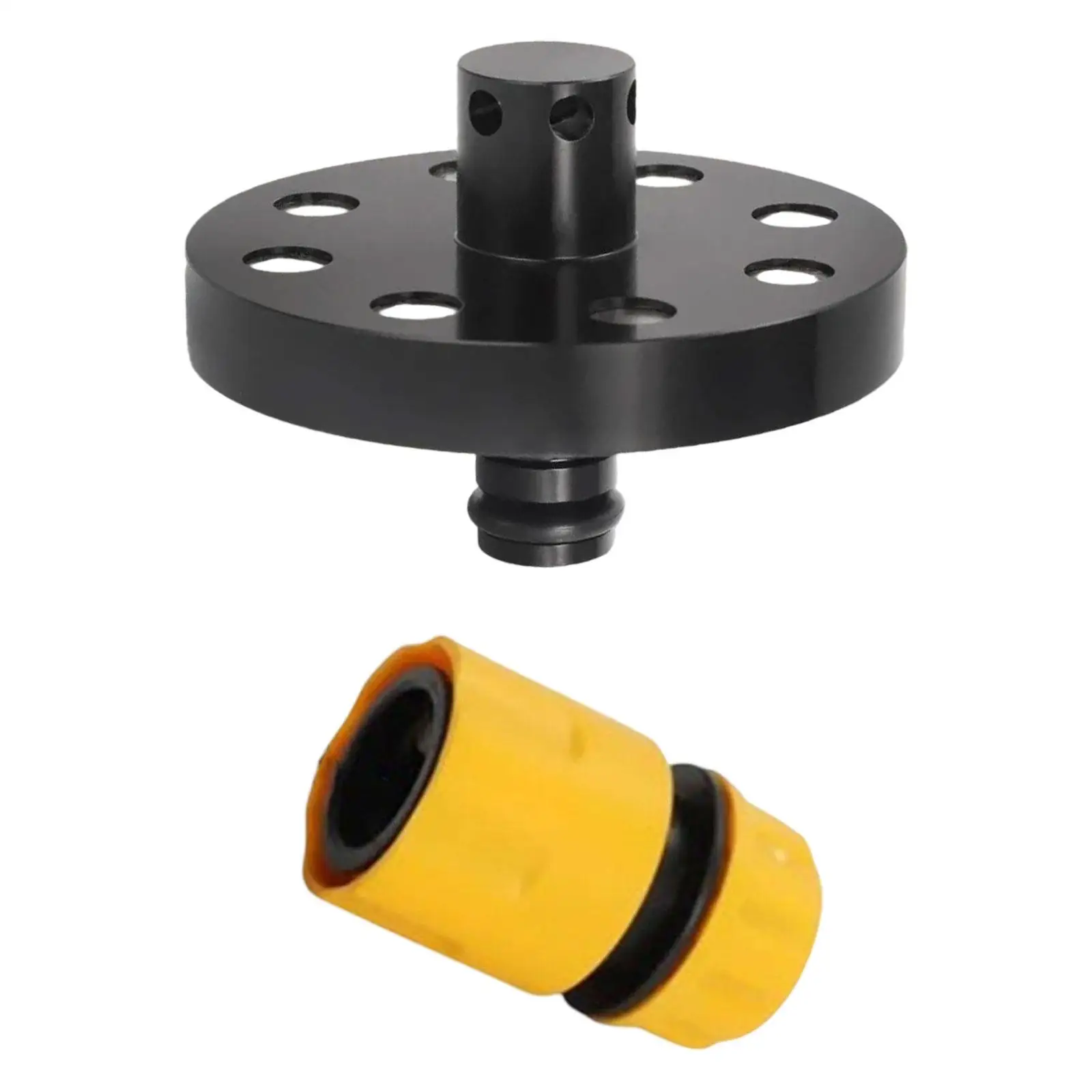 O Ring Chassis Cleaner 6 Water Outlets for Vehicle Quick Coupling Hose Adapter All Round Undercarriage Cleaner Chassis Flusher