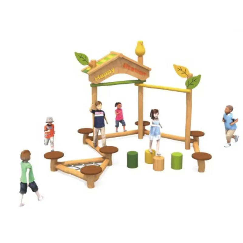Indoor Outdoor Custom Wooden Play House for Kindergarten Daycare Outdoor Play Area, Children Wooden Playhouse