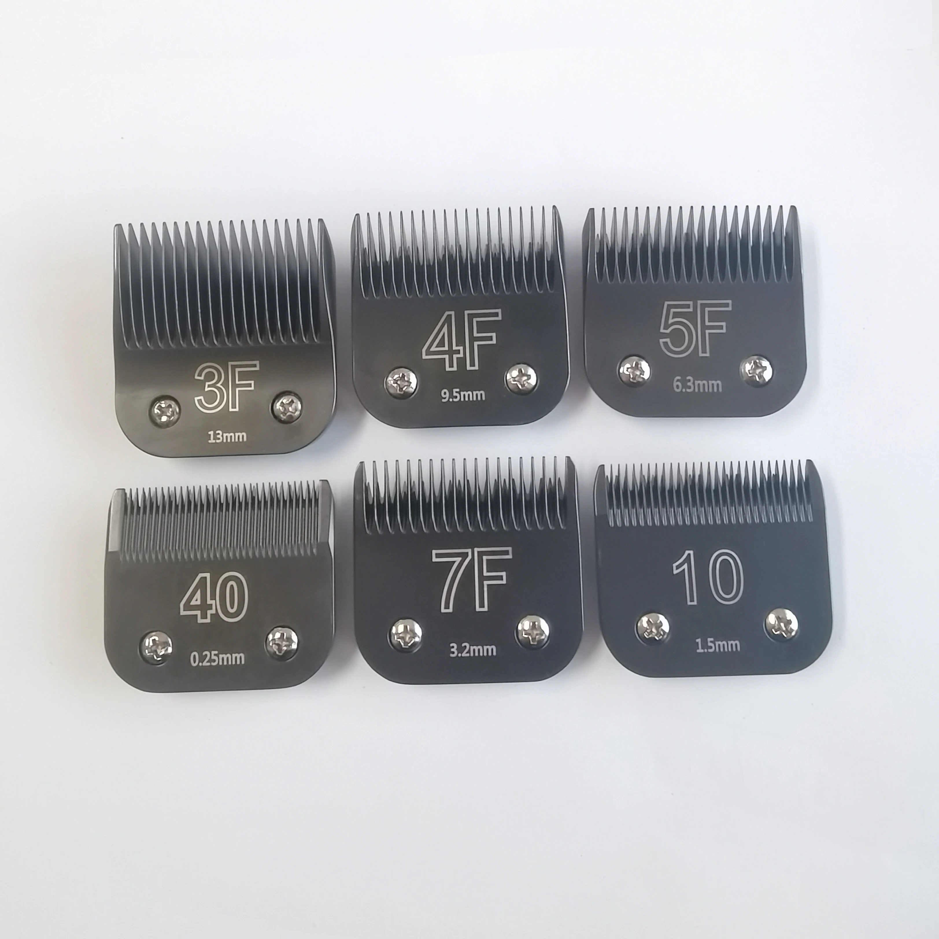 All sizes STEEL A5 black color blade for dog grooming clipper