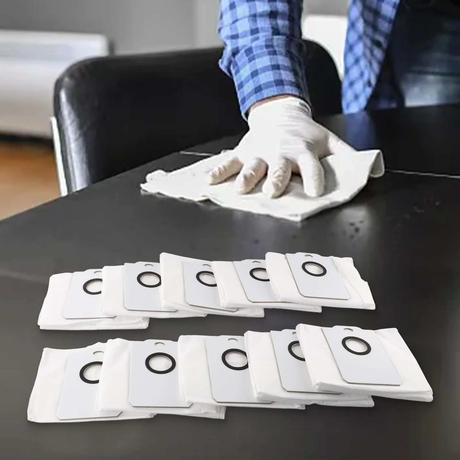Vacuum Parts Dust Bag 4 PACK 10 PACK Replacement White Color Accessories For Conga 8290 Immortal Cleaning Tool