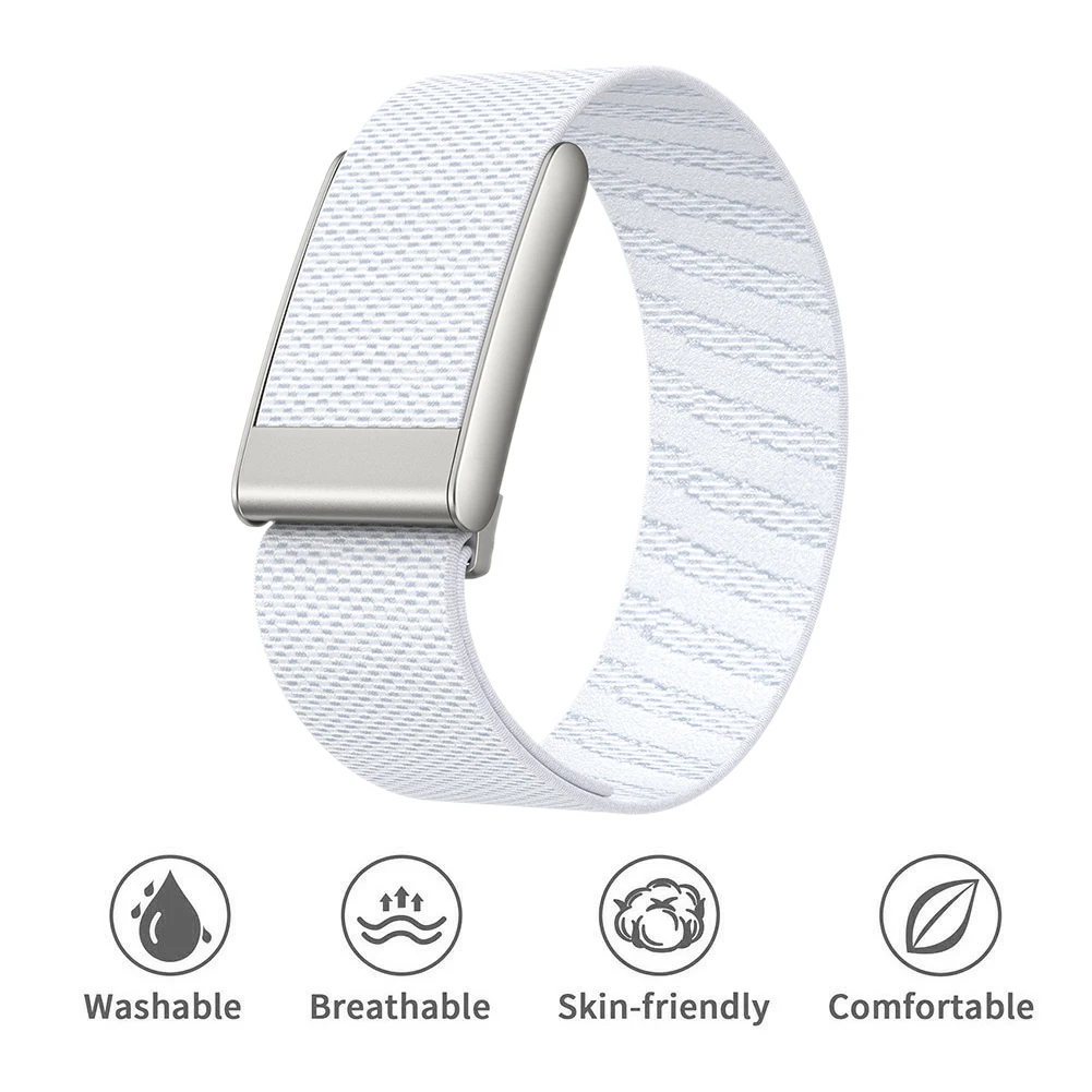 حزام ساعة من النايلون قابل للتعديل، حزام ناعم لـ WHOOP 5.0/MG (أبيض B) #5