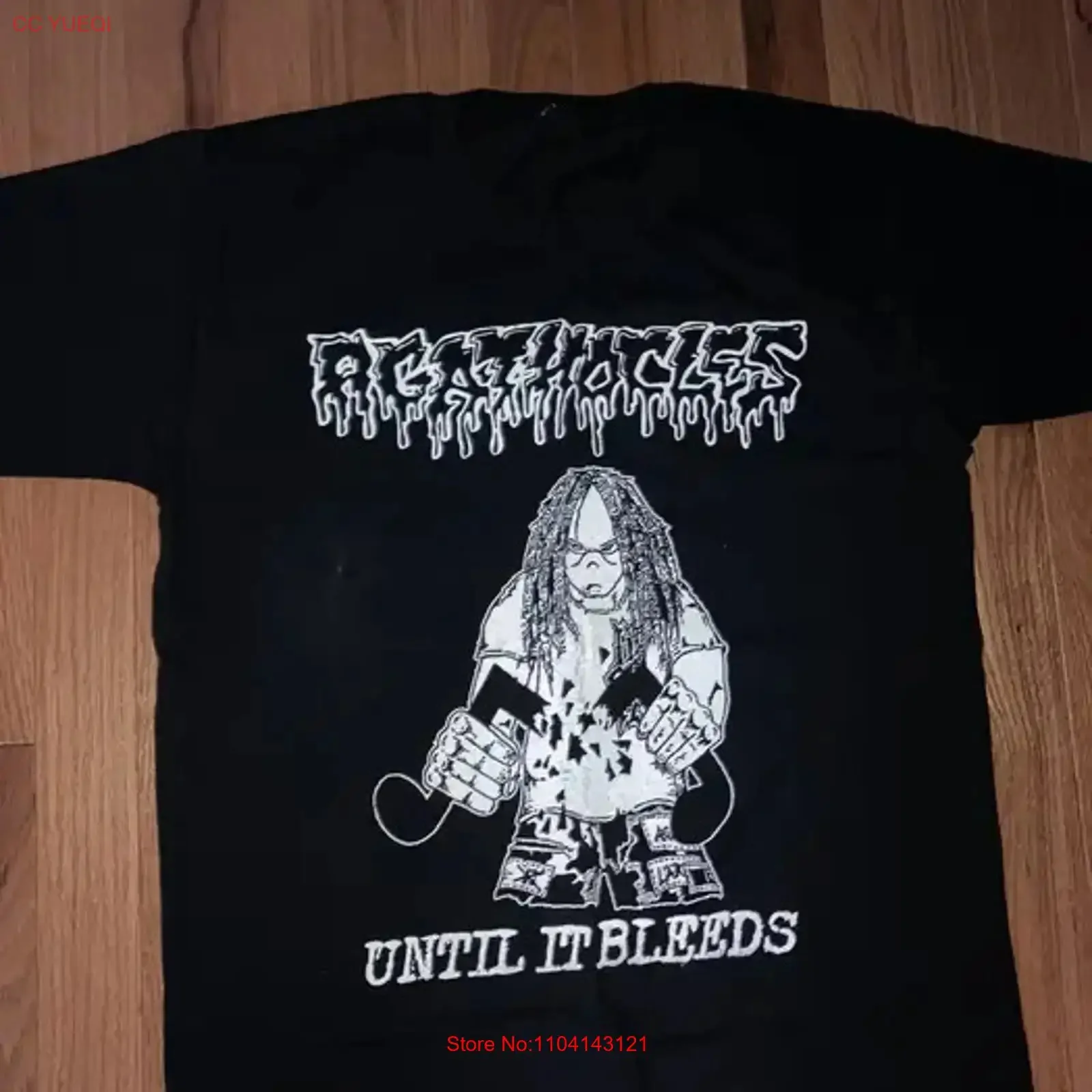 Agathocles Until It Bleeds T Shirt for S 4XL BL0027 vintage Washed Top For Everyday Wear designer clothes graphic Casual