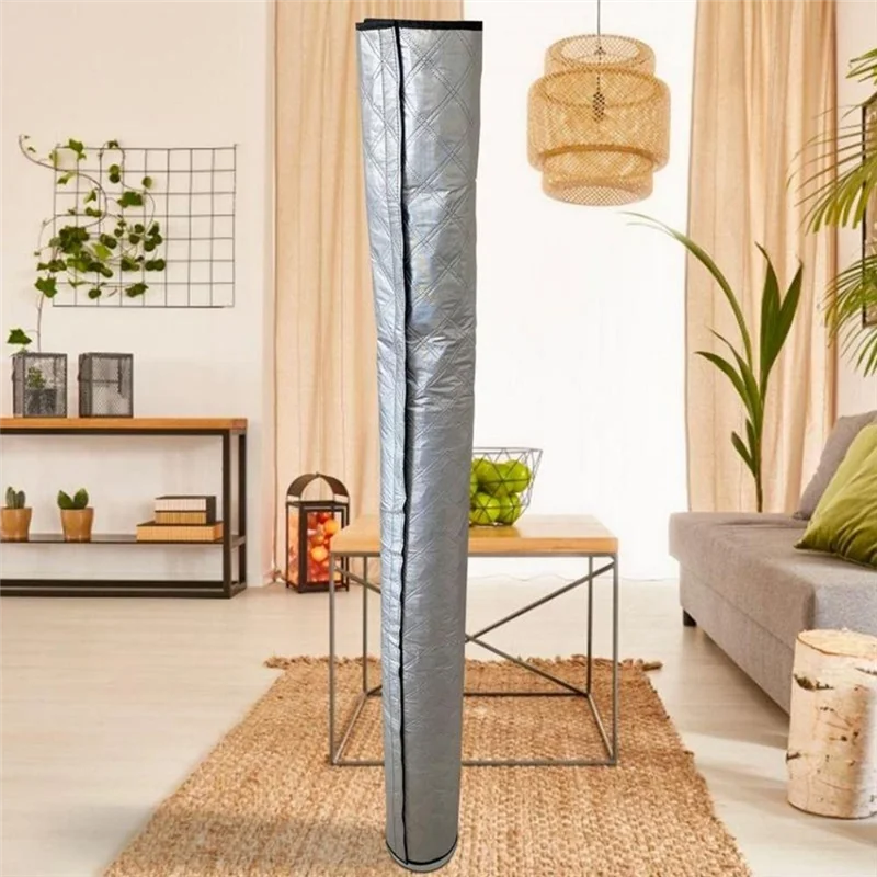 ฝาครอบท่อ AC แบบพกพาหุ้มฉนวน ABBP ปลอกท่อ AC ที่ปรับปรุงพร้อมแผ่นผ้าอากาศและท่อทางออก