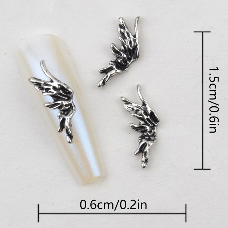 DIY Nail Art Decoration 3D Butterfly Wing Nail Art Charm Nail Drill For Manicure Design Accessory Nail Salon