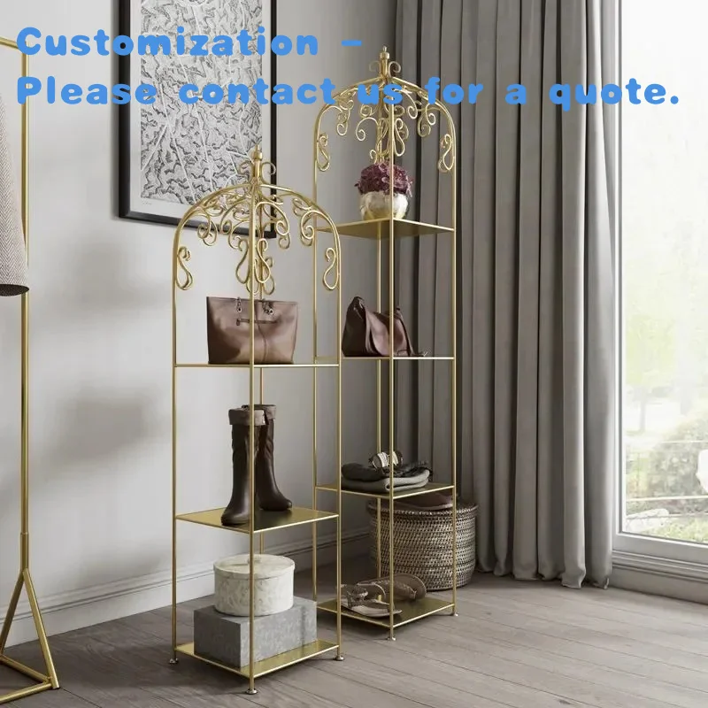 

Custom.OEM Настраиваемая современная многослойная витрина для обуви Мебель для магазина Металлическая подставка с витриной для хранения сумок
