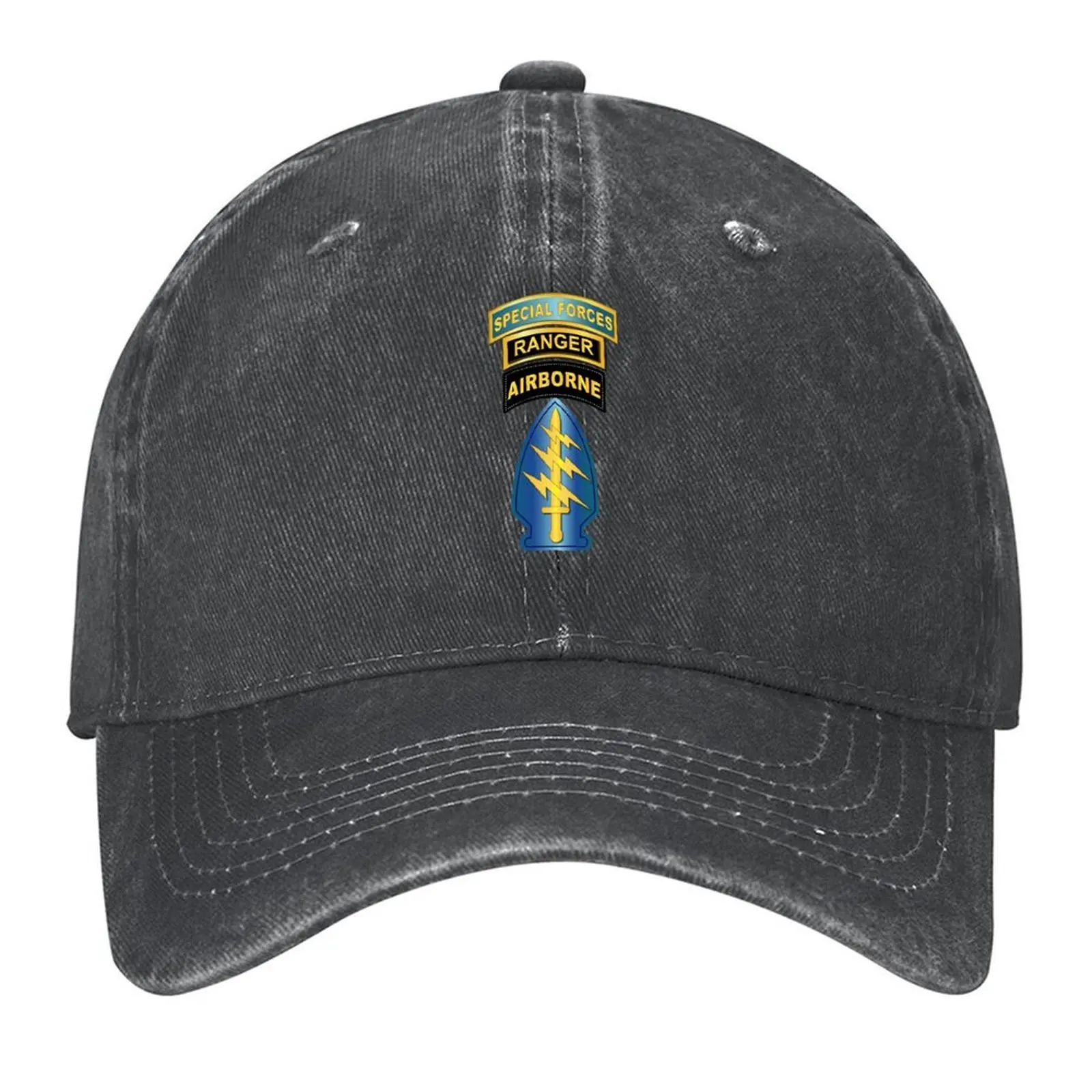 

SOF - Airborne - SF SSI - SF Tab Ranger Tab Baseball Cap Hood Designer Hat fishing caps man Female Men's