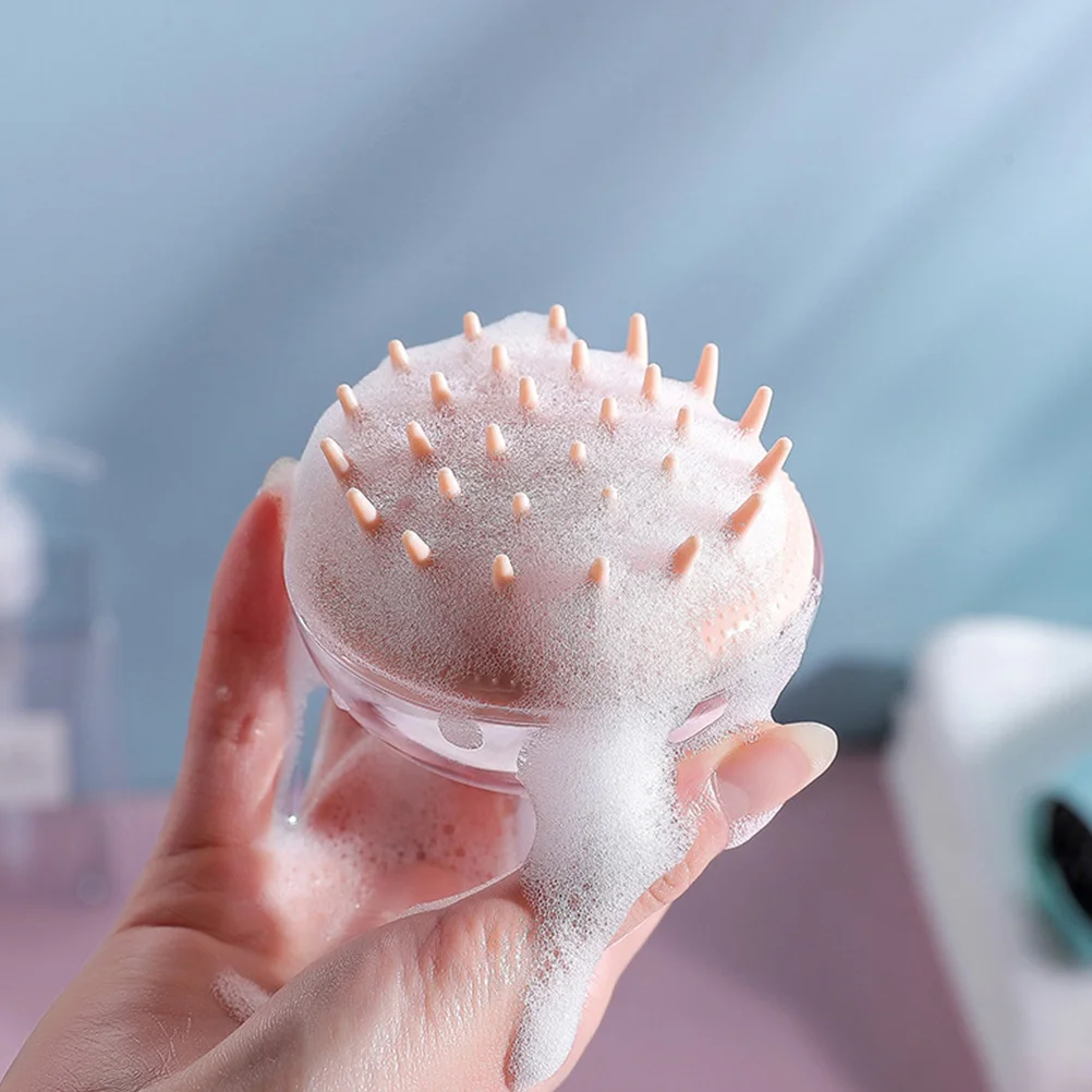 

4 Pcs Silicone Shampoo Comb Brush Scalp Scrub Hair Scrubber for Massager Tool