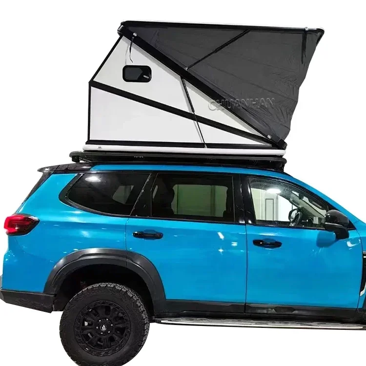 Truck Tent Outdoor 2 Person Waterproof 4x4 Off-road Travelling Foldable Car Camping aluminum hard Shell Roof Top Tent