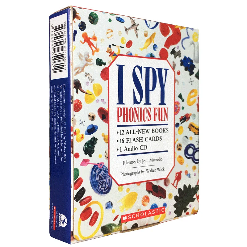 12 Books I Spy Phonics Fun Visual Discovery Series 12 Boxed English Original Student Textbook Picture Books