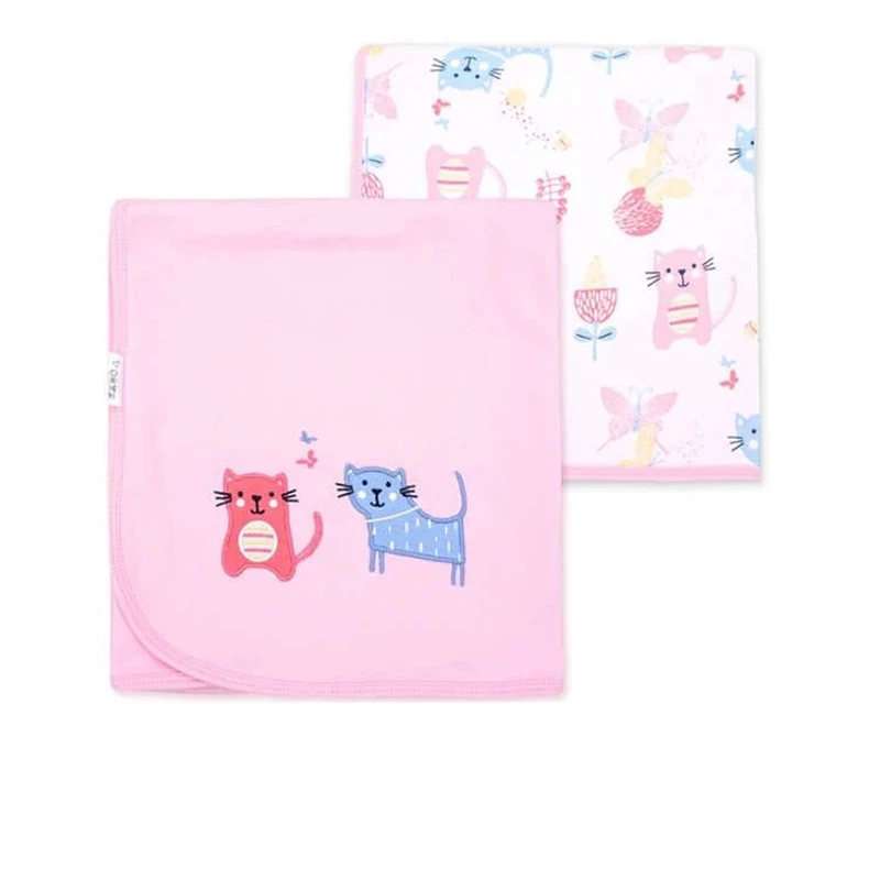 Four Season Universal Home Blanket Bedding Cartoon Style Newborn Swaddle Blanket Children Baby Kindergarten Student Nap Blanket