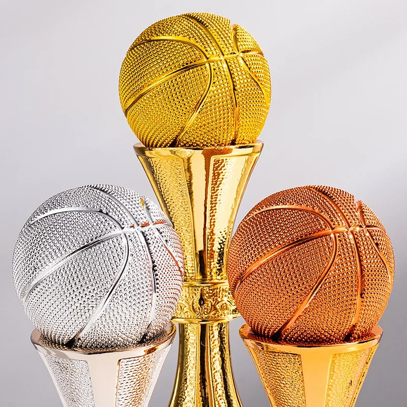 Resin Basketball Game Trophy Player MVP Trophy Three-point Basketball Championship Crystal Trophy souvenir