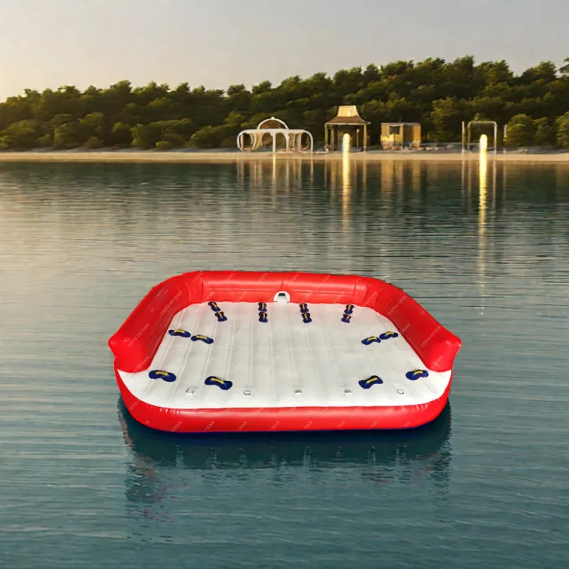Newly Designed Inflatable Disco Boat Motorized Water Toy Inflatable Crazy UFO Boat