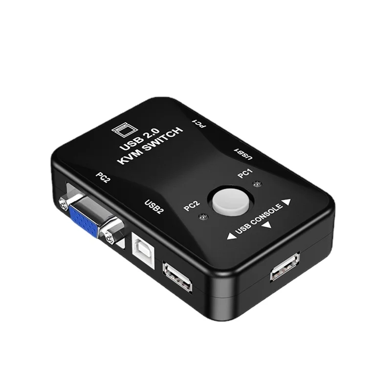 

Factory Direct Sale 2-Port Manual USB KVM Switch - USB 2.0 Switcher