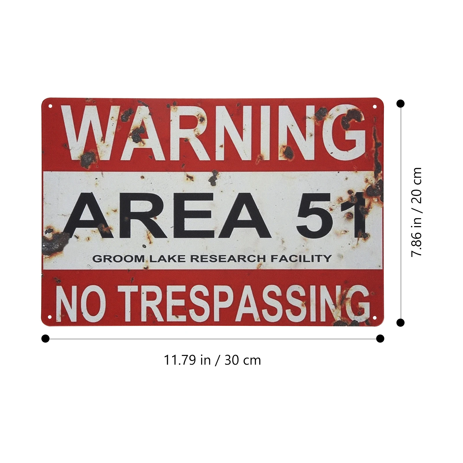 

2 Pcs Warning Sign Hanging Picture Vintage Tinplate No Trespassing Home Decor Bar Diner Pub Yard Shop Club Metal