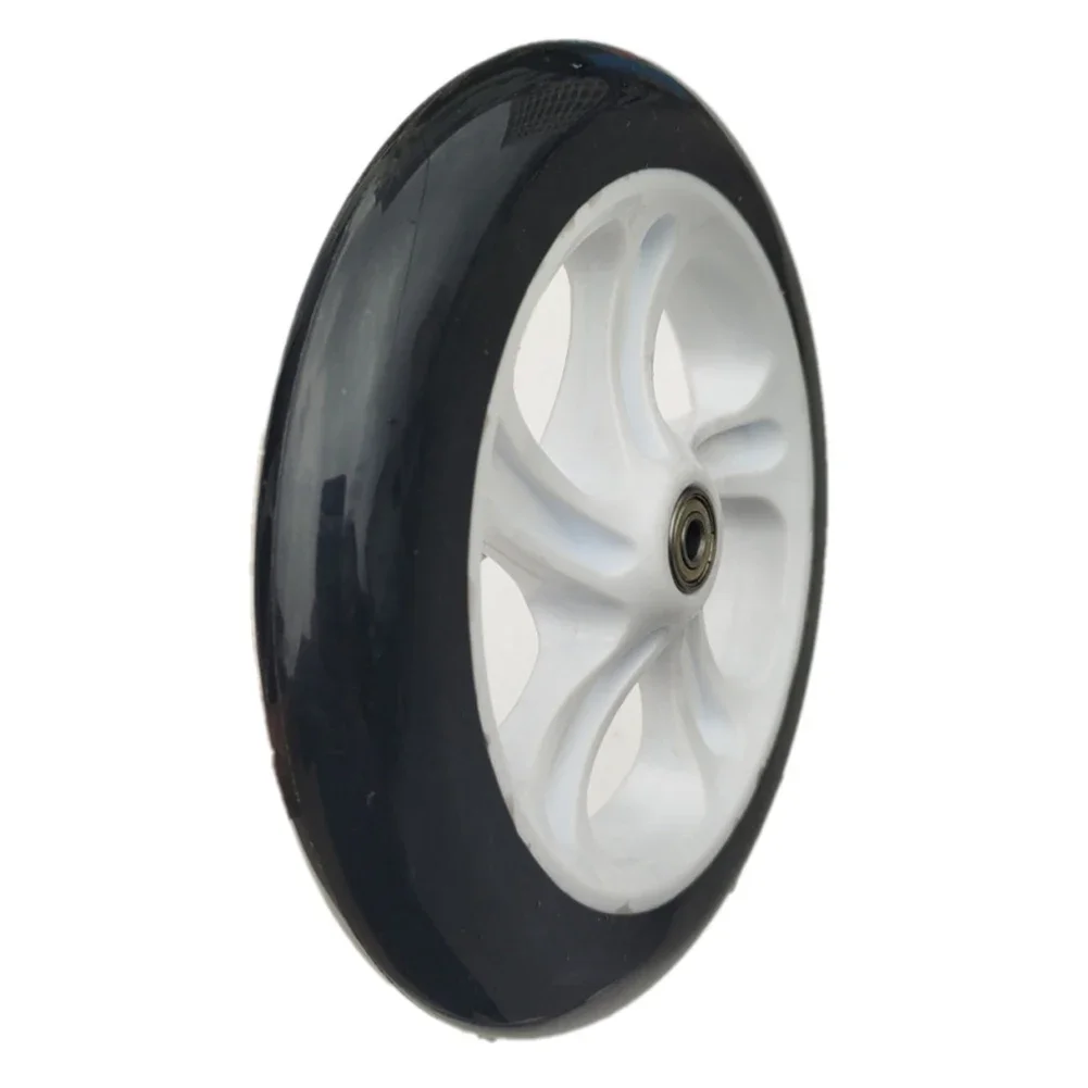Black Polyurethane Rubber Bearing Smooth And Fast Riding Experience Suitable For Most Adult Scooters Or Wheelchairs