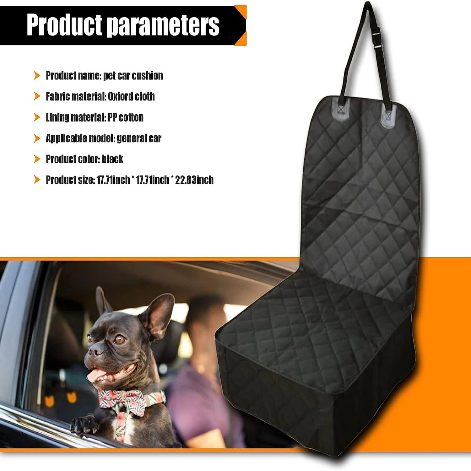 Protect Your Vehicle with High-Quality, Waterproof Front Seat Dog Car Seat Covers for Superior Comfort and Maximum Protection - 