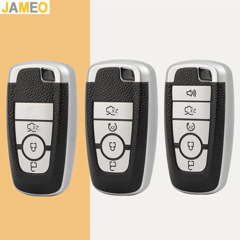 3 4 5 botões tpu chave do carro capa para ford fusion mondeo mustang explorer borda ecosport para lincoln mondeo mkc mkz mkx chaveiro