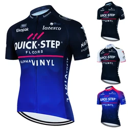 QUICK STEP Bike Cycling Jersey 2025 Summer Racing Sport MTB Bicycle Shirt Ropa Ciclismo Man Outdoor Bike Short Sleeve Clothing