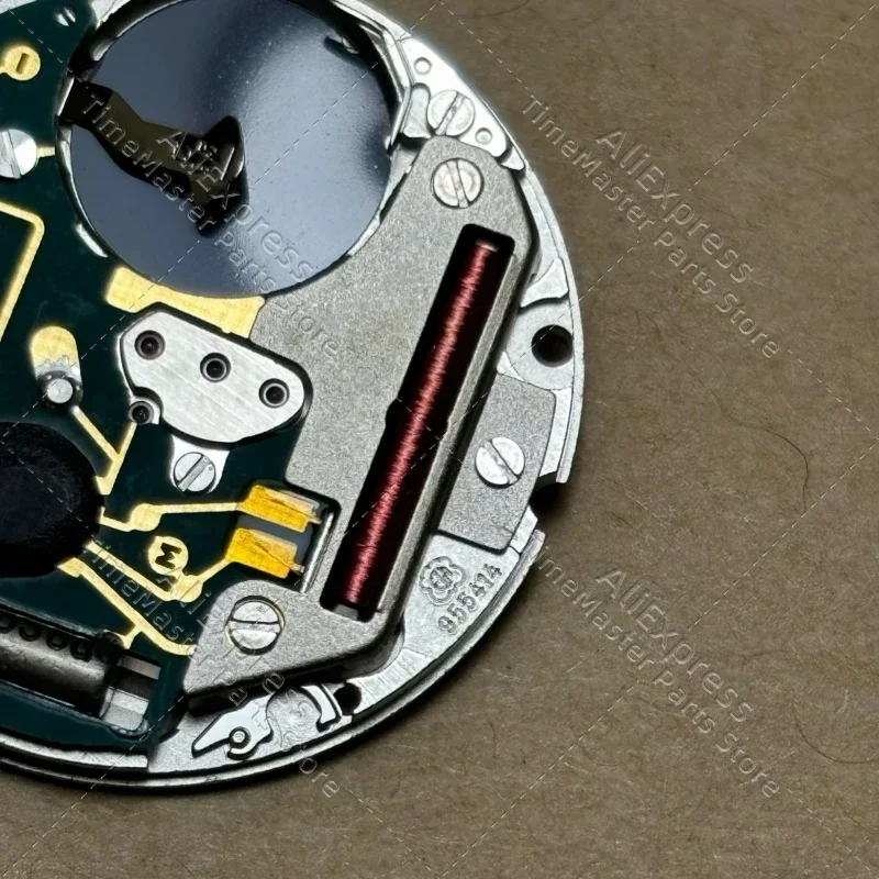 Aksesori jam tangan Swiss ETA 955.414 asli mesin putih tiga jarum quartz 955414 gerakan kalender tiga titik