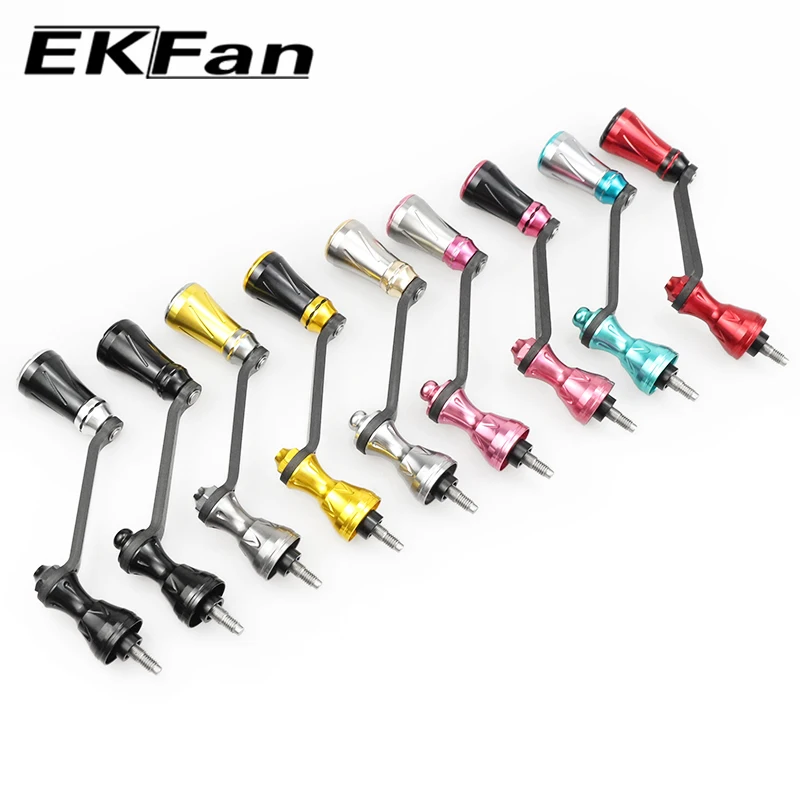 EKfan 68MM Carbon Fiber Spinning Fishing Reel Handle for SHI Series below 5000 Screw-in Type Power Handle Lure Reel Handle