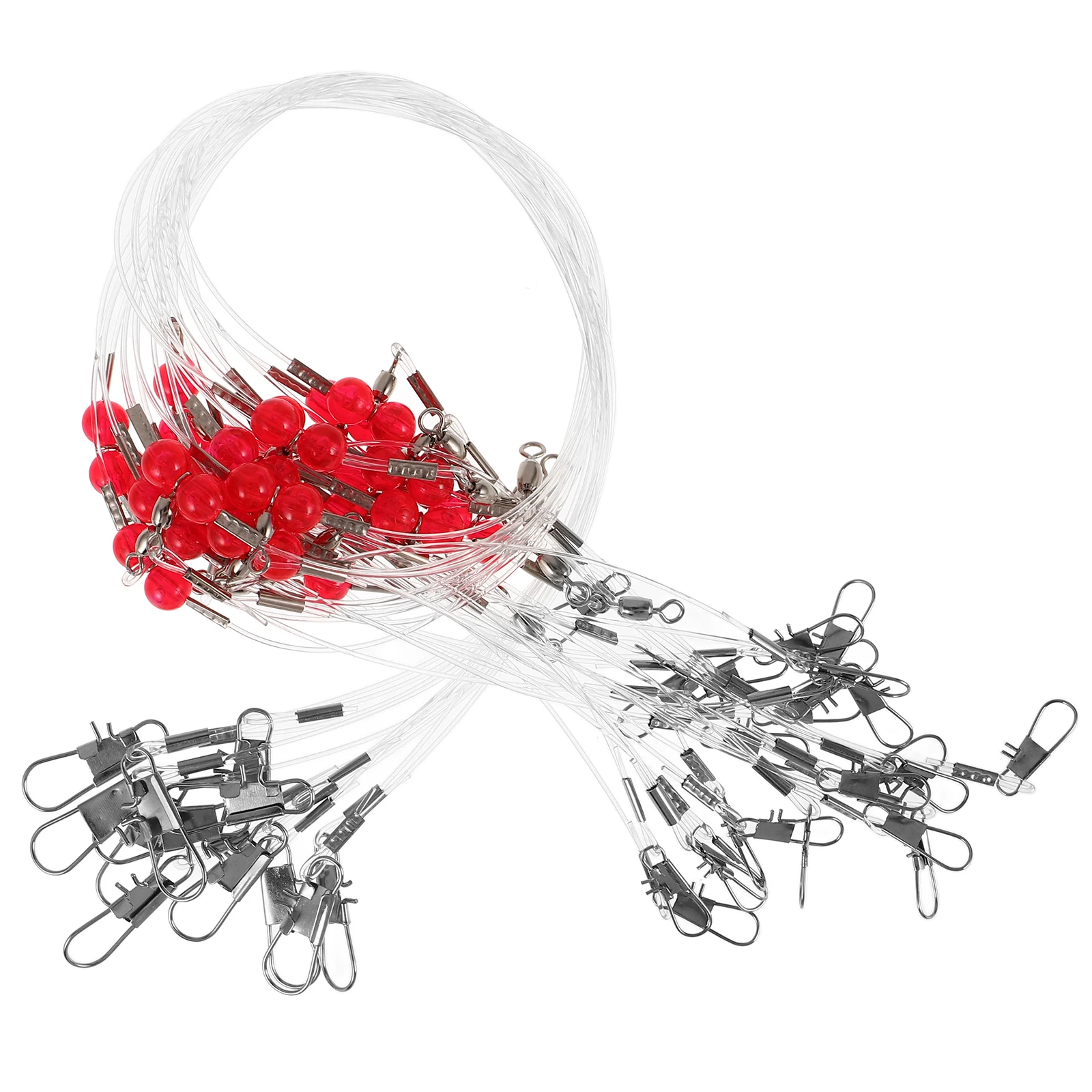 

12pcs High Snap Swivels Tackle Strength Nylon Wire Fishing Accessories Snap Fishing Tackles Swivels Saltwater Gear