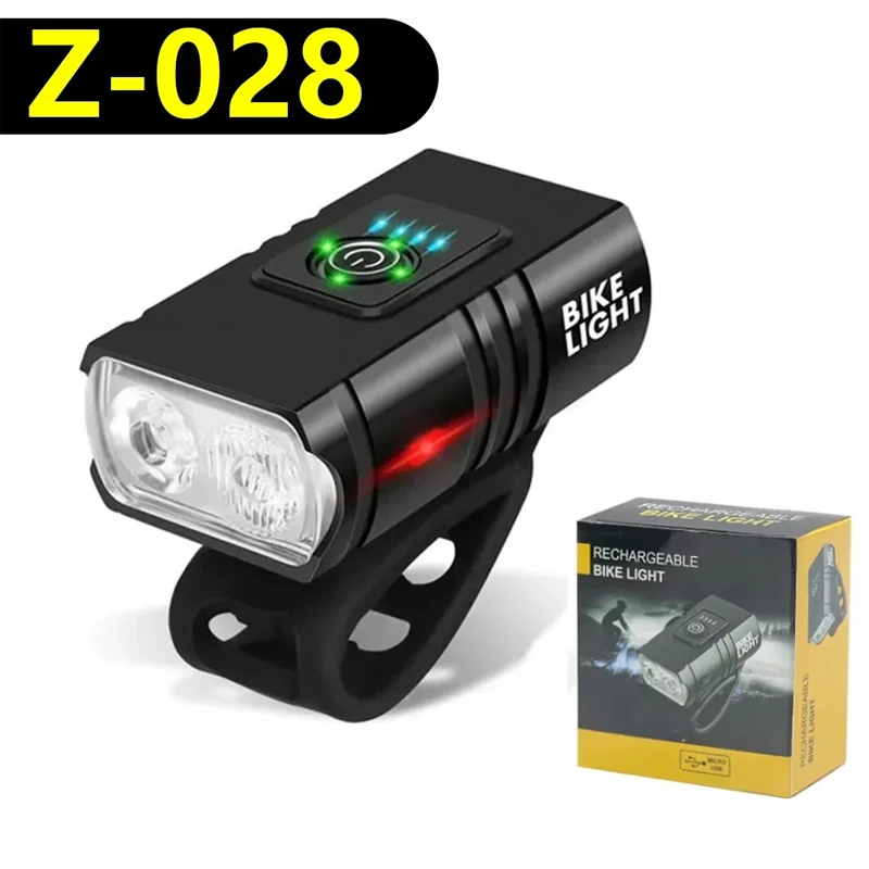 Faro de luz para bicicleta T6, linterna LED recargable por USB, lámpara frontal de ciclismo, accesorios de Luz De Carretera, 1000LM