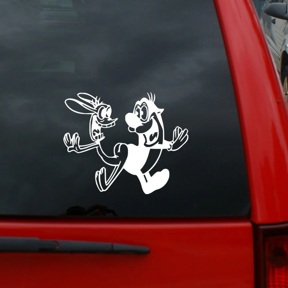 

For Ren and Stimpy tall Vinyl Decal Window Sticker Cars, Trucks, Windows, Walls, Laptops, More.