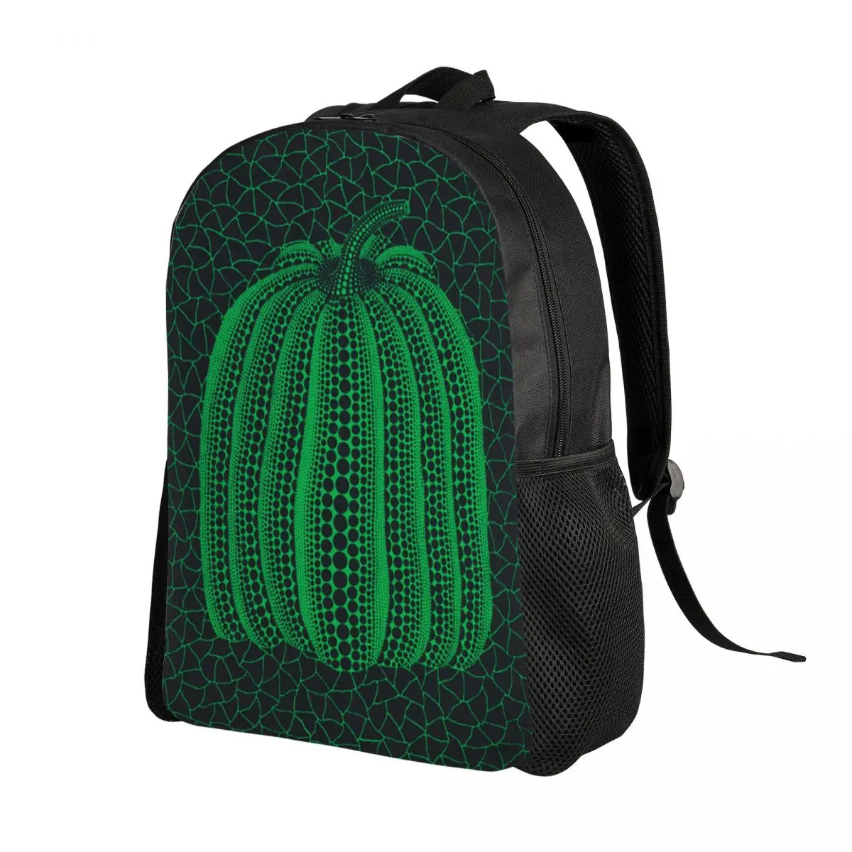 Custom Yayoi Kusama Abstract Art Pumpkin Travel Backpack Men Women School Laptop Bookbag College Student Daypack Bags