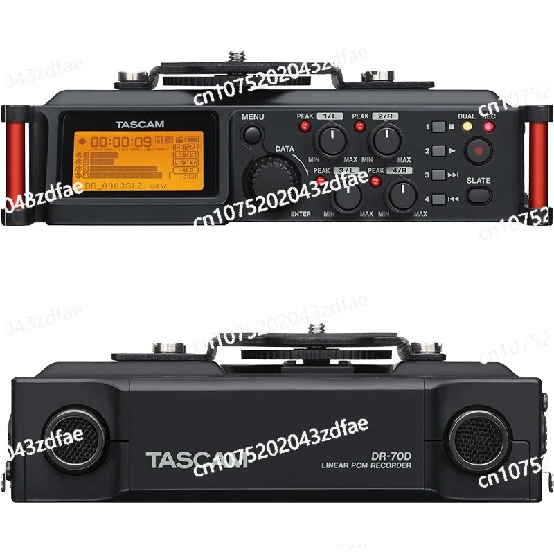 Four-channel Recorder and Mixer, Four XLR Microphone Inputs DR-70D with Phantom Power