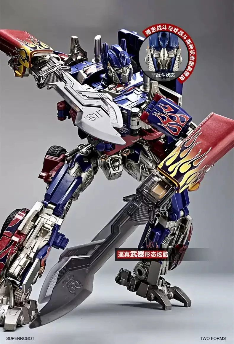 30CM Transformation Optimus Prime Bumblebee Megatron Schwarz Gold Roboter Spielzeug Legierung Star Commander Lkw Auto Spielzeug Action Figur geschenk – Detail 17