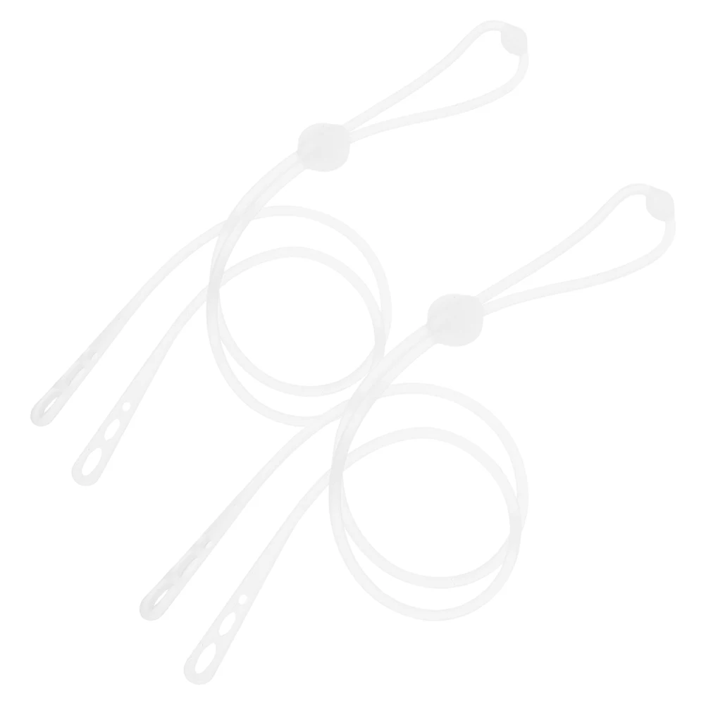 

2 Pcs Eyelash Tweezers Bracelet Protector Makeup Holder Wristband Protection Extension Accessories Silica Gel Ring