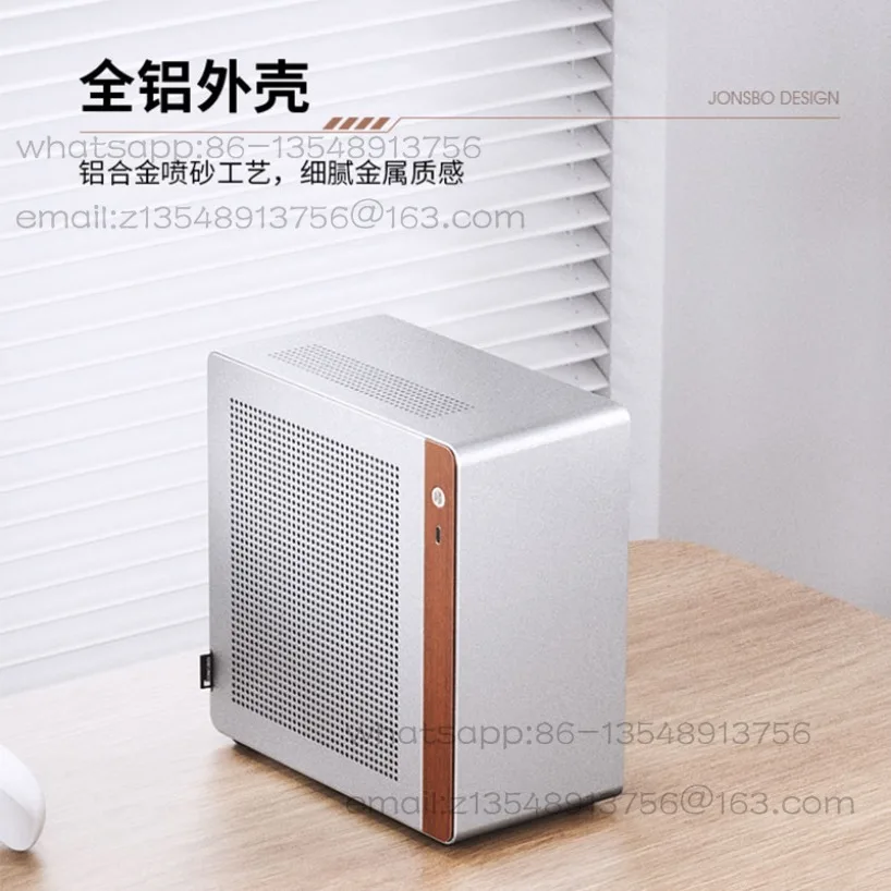 NV10 Aluminum Chassis ITX Mini Desktop Portable Desktop Computer A4 Small Chassis