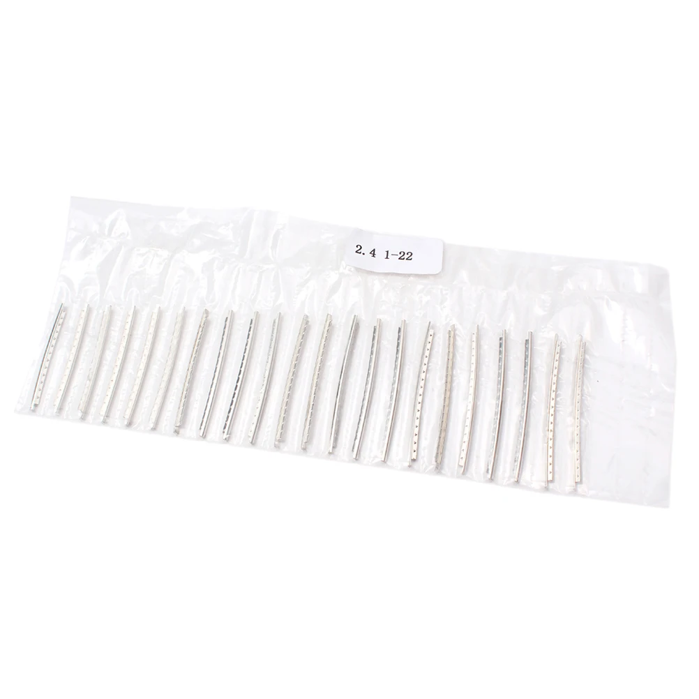 

22 Pcs Acoustic Guitar Frets Copper Nickel Alloy Wire Cupronickel Electric Bass Fingerboard Compatible