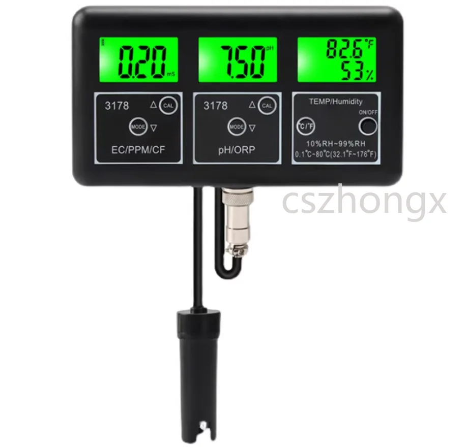 Tuya App Online Digital PH Meter 8 in 1 PH/ORP/EC/TDS/SALT/S.G/CF/temper Multi Function Water Quality Tester