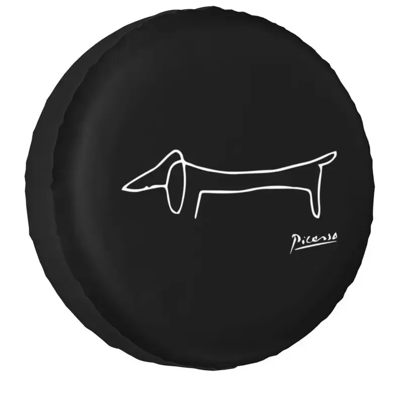 

Чехол для запасного колеса Pablo Picasso Dachsund Dog для Grand Cherokee Jeep SUV 4WD 4x4, защитные чехлы для колес автомобиля 14 дюймов, 15 дюймов, 16 дюймов, 17 дюймов