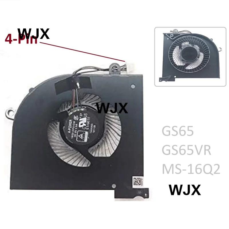 New CPU Fan for MSI GS65, GS65VR, MS-16Q2, GS65 Stealth BS5005HS-U3L  4-Pin