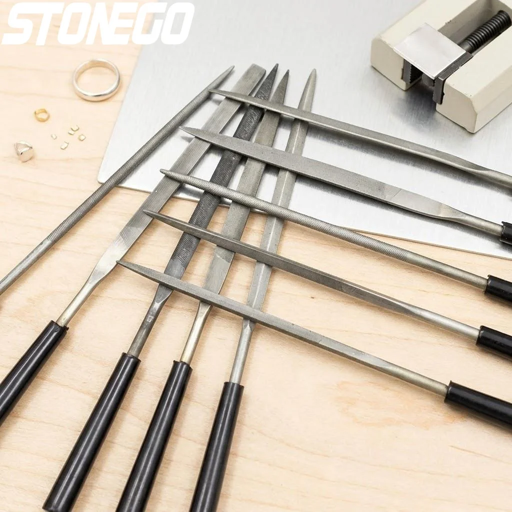 Needle File Set 3x140mm 5pc 10pc Jewelry Carving Craft Tool Diamond Hand File Metal Glass Stone