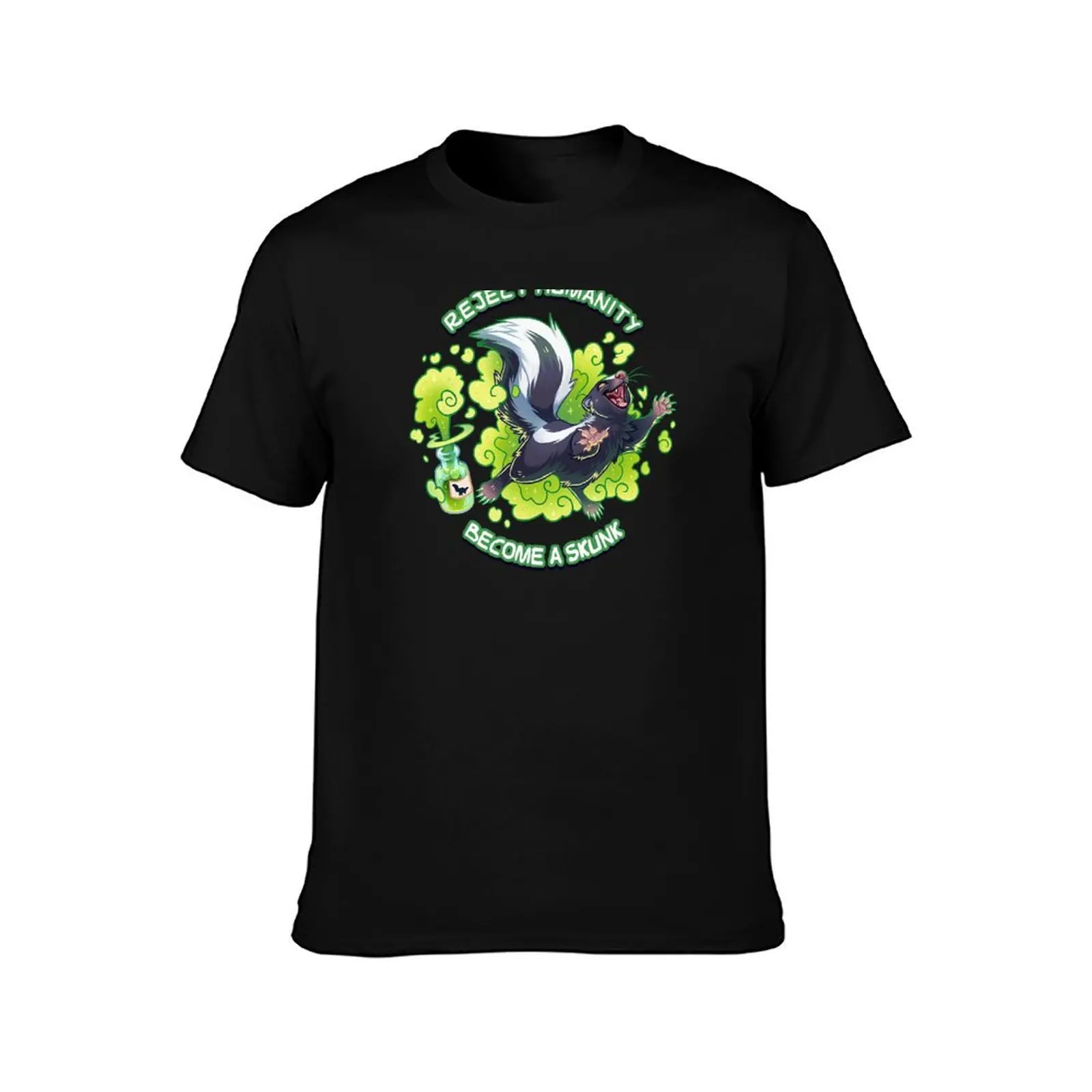 Reject humanity, Become a SKUNK! -Skunk Potion T-Shirt Fitness Quick Dry Short Sleeve Top