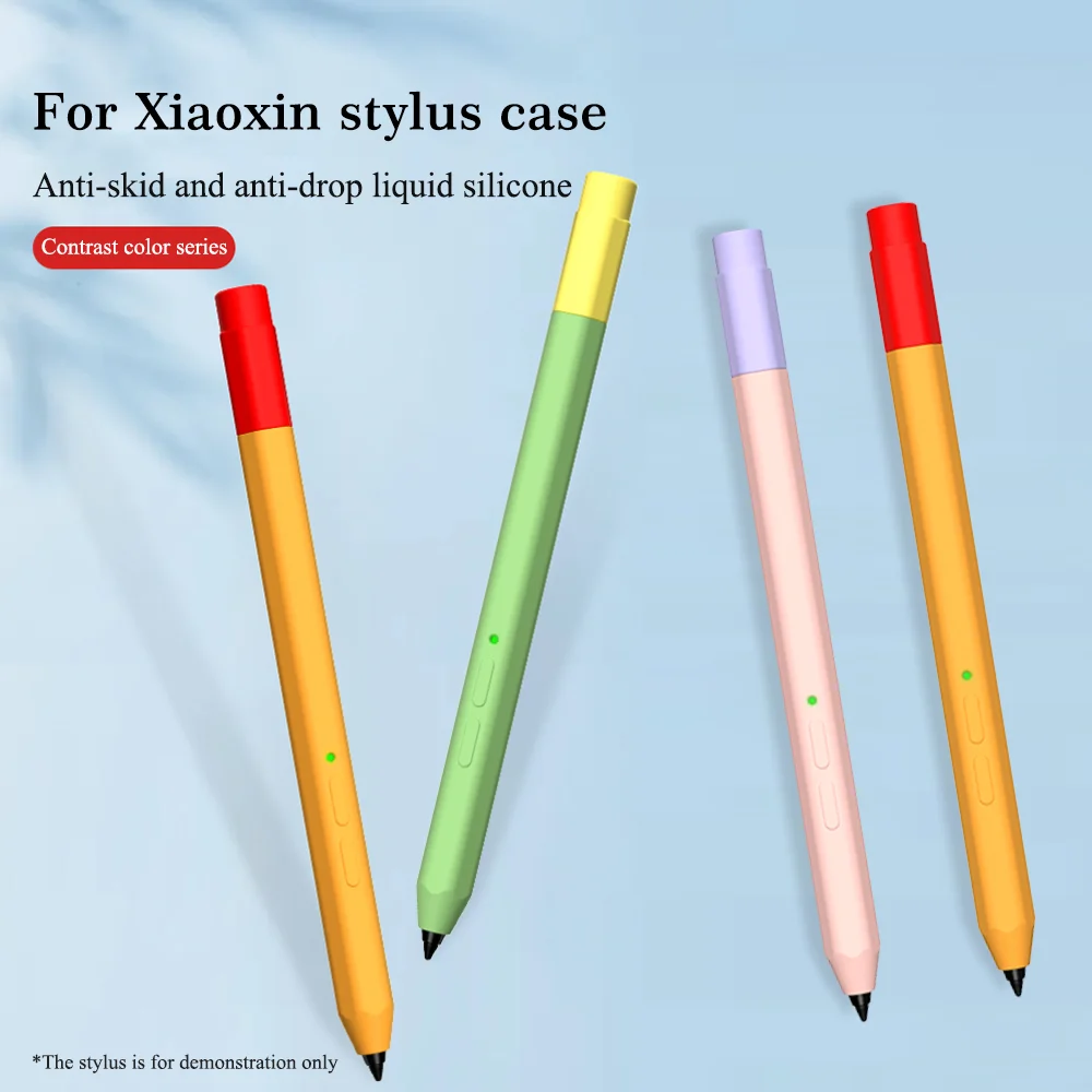 Stylus Silicone Case For Lenovo Xiaoxin Pen Pencil Cases Protective Cover For Lenovo Xiaoxin Tablet Touch Pen Skin Sleeve Coque