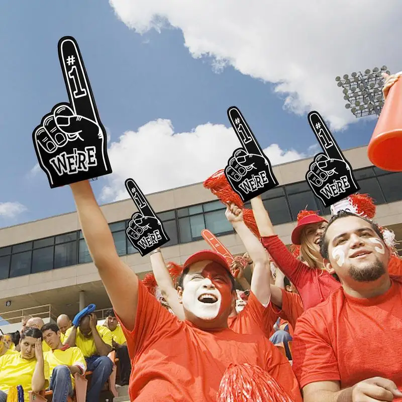 Universal Large Foams Fingers Cheerleading Props Hand Sports Event Cheering Palm Party Props Number 1 Foam Fan Finger