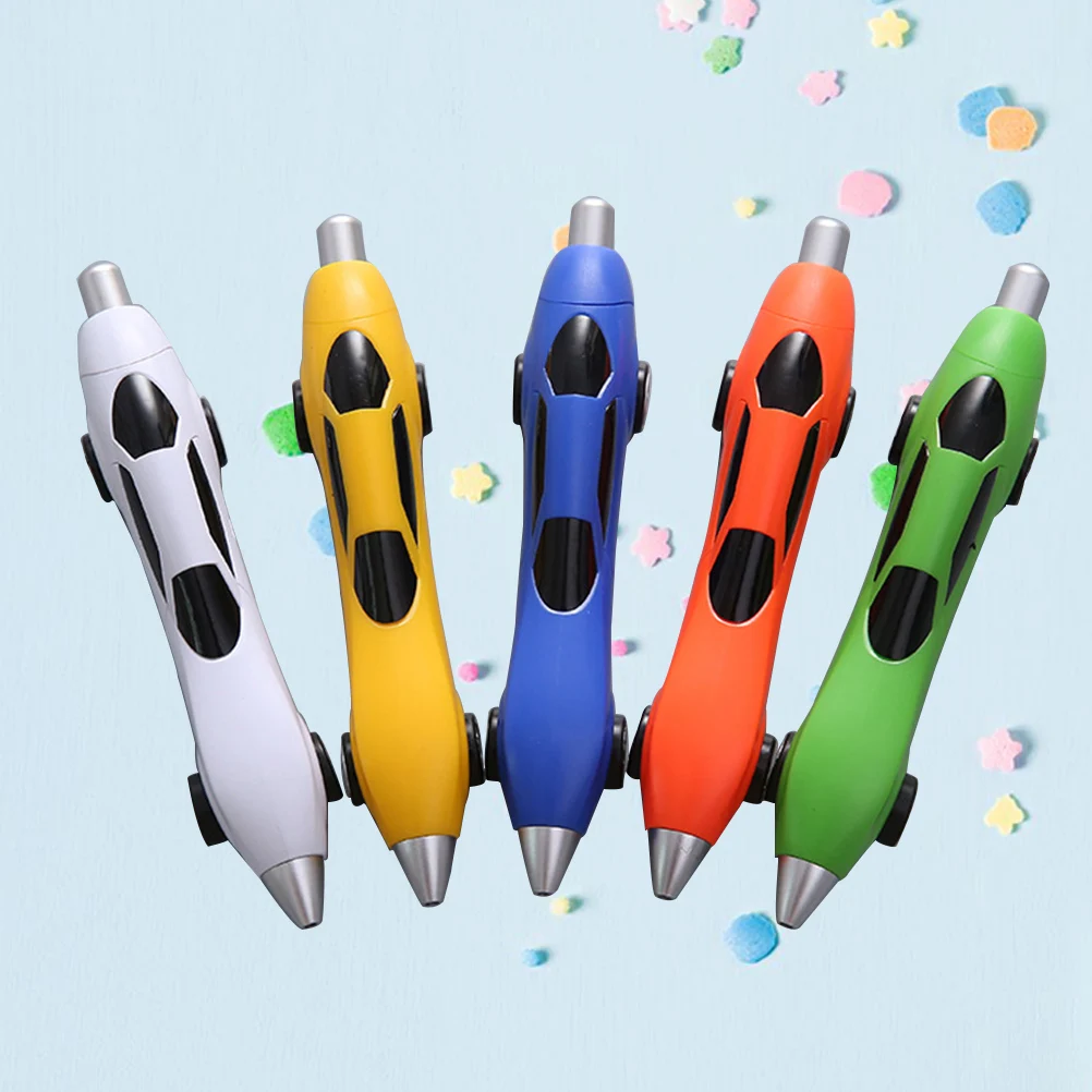 

10 Pcs School Ballpoint Pens Fun Racing Car Creative Kids Gift Rotatable Pupils