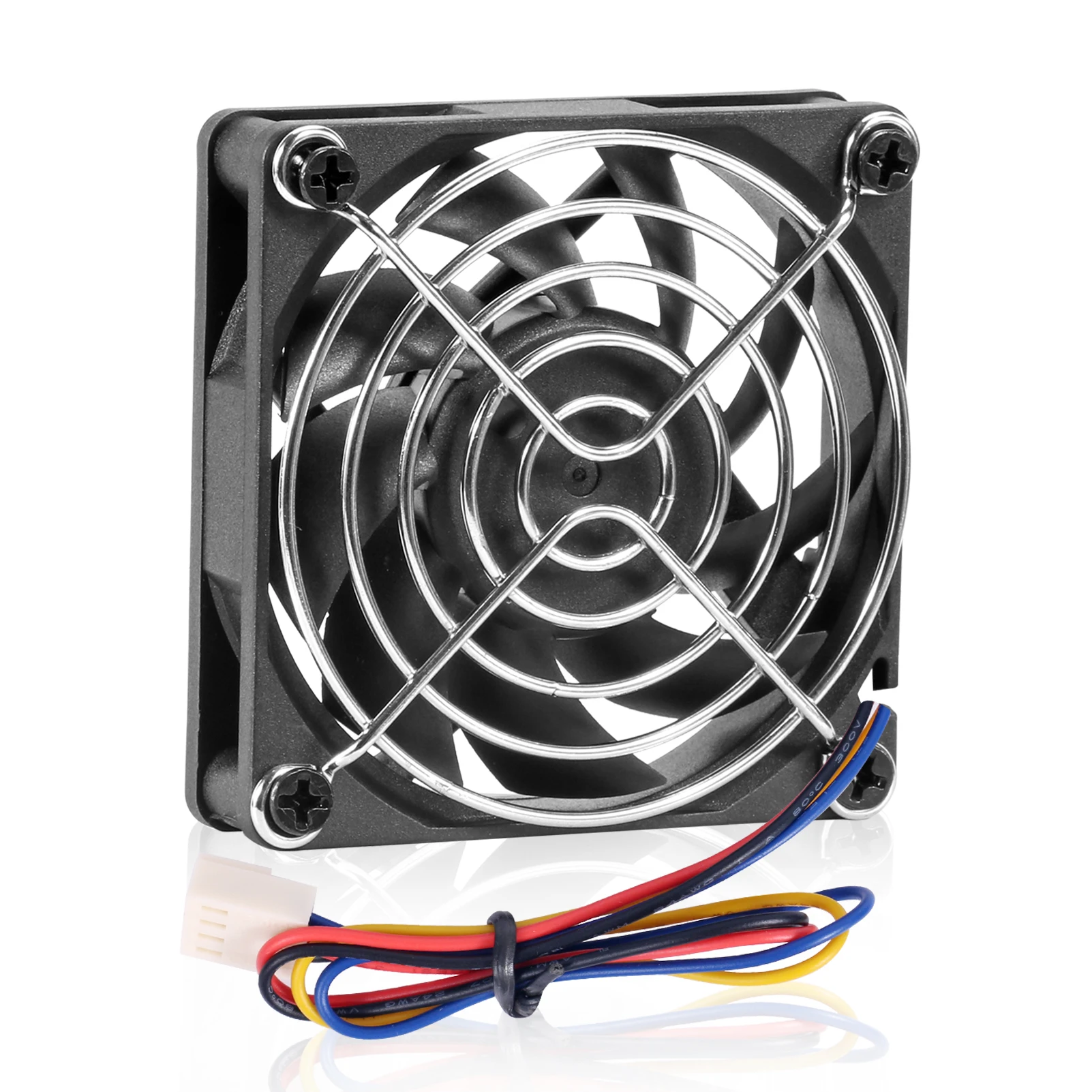 

New 70mm 7cm CPU Radiator Mute Low Noise Cooling Fan 70mm X 70mm X 15mm 7015 4-pin PWM Dual Ball Bearing Cooler