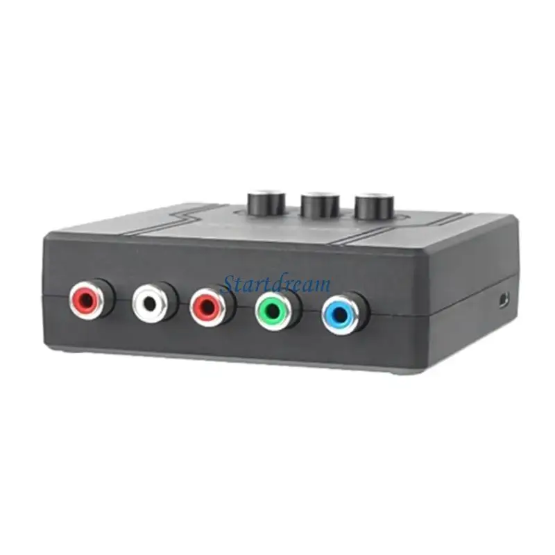 Advanced RGBS SCART VGA to YPBPR Video Converter Video Game Adapter Upgrades Supports Multiple resolution  for Gaming K92C