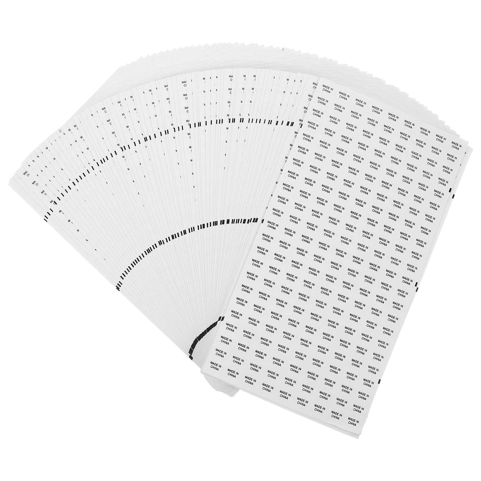 

14440 Pcs White Background Black Stickers Waterproof Package Labels China Imported Adhesive Metal Plastic Paper Glass