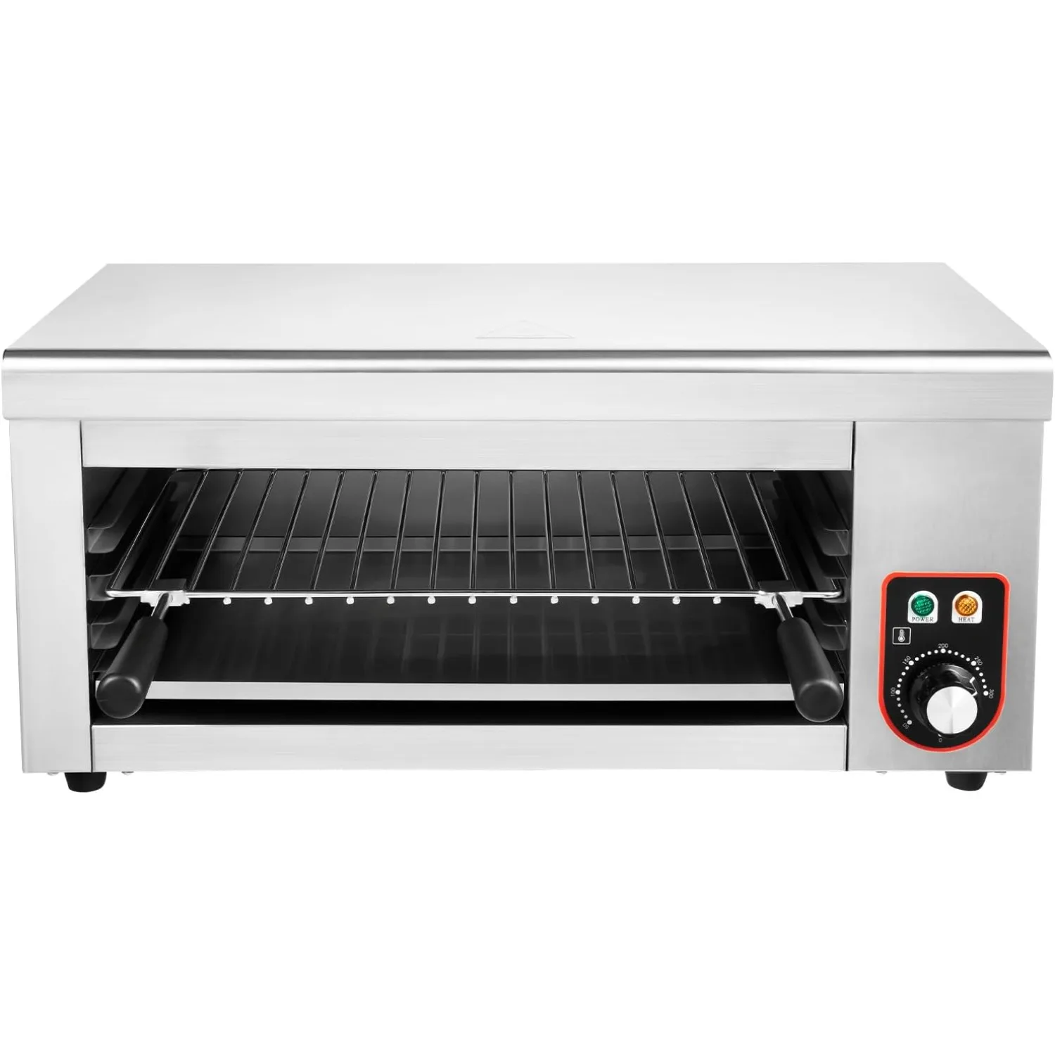 

Commercial Cheese Melter Salamander Broiler, 1500W Electric Cheesemelter Heater Heating Grill, 120-570°F Rapid Heating Countertop Raclette Cheese Melting Oven