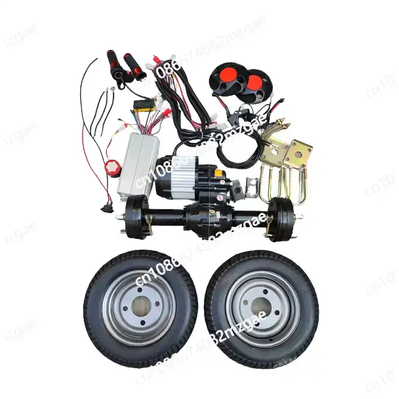 Construction Site Electric Flatbed Trolley Rear Axle Motor, Low-Speed Assembly with Chassis Mounting Accessories