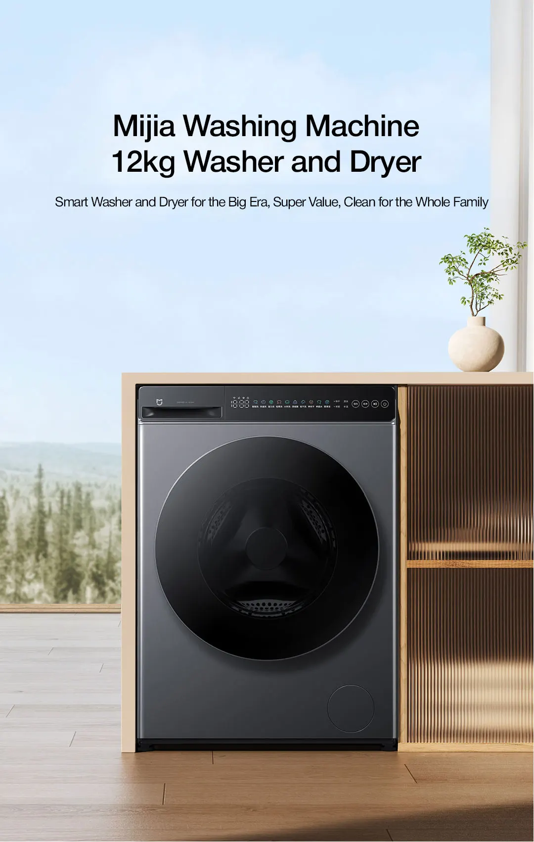 STLF Ultra Clean Pro Ultra Thin Direct Drive Drum Lavadora 12kg Lavadora Automática